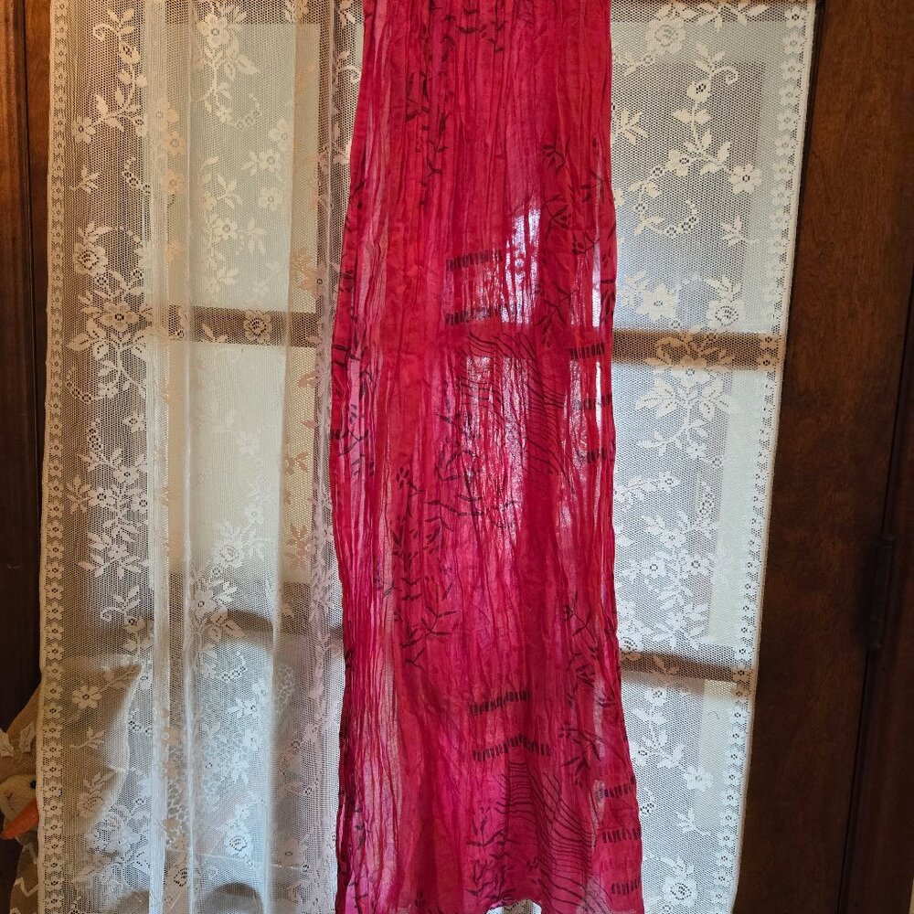 Gudrun Sjoden Dark Pink and Maroon Scarf. EUC. $25